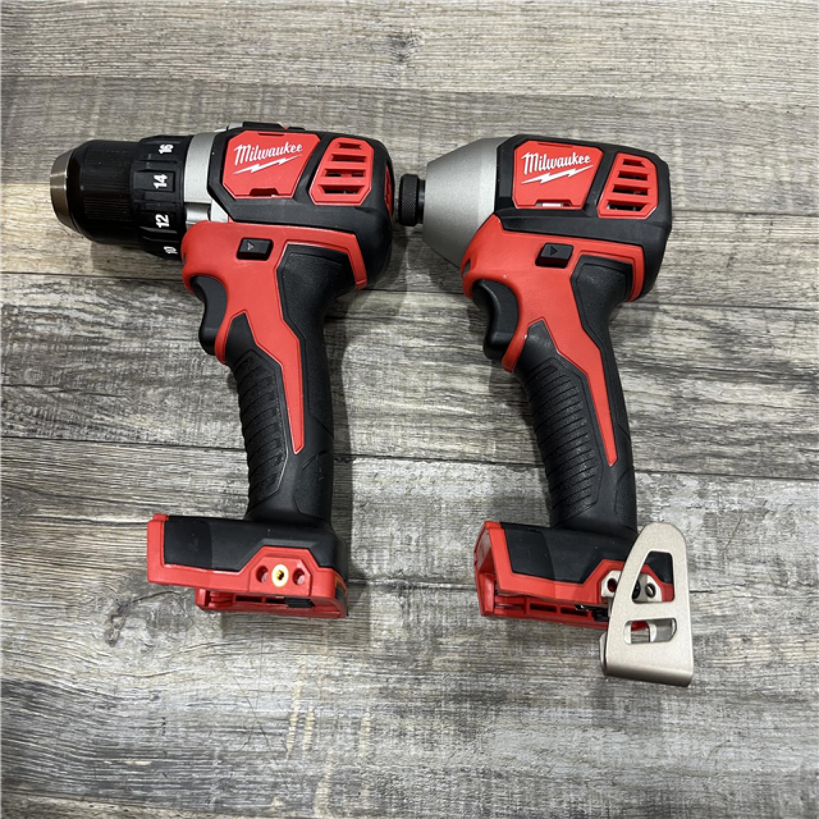 AS-IS Milwaukee 18V Lithium-Ion Cordless Drill Driver/Impact Driver Combo Kit