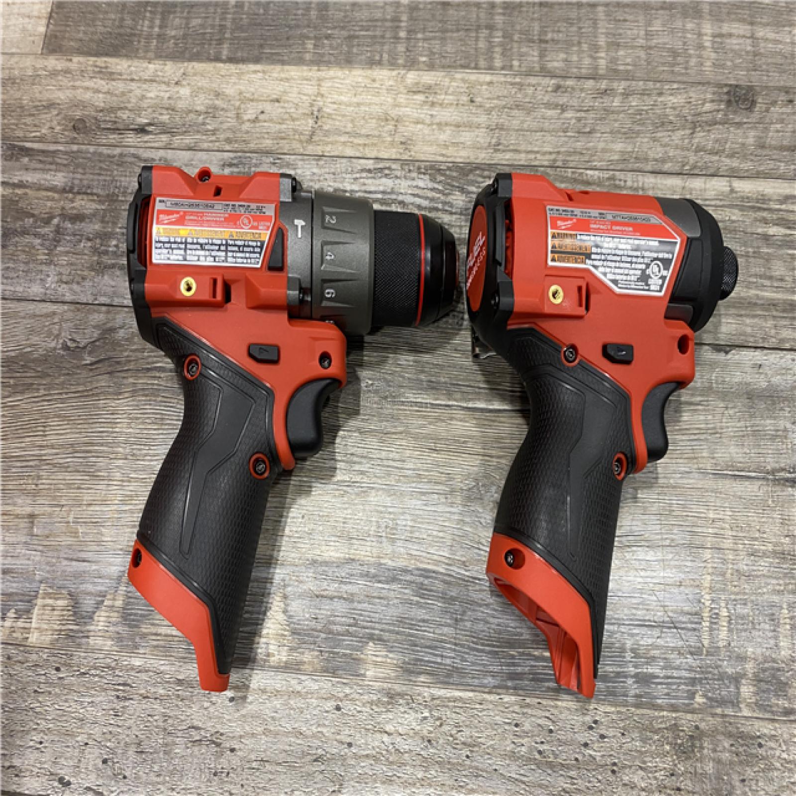 AS-IS Milwaukee FUEL 12-Volt Lithium-Ion Brushless Cordless Hammer Drill and Impact Driver Combo Kit