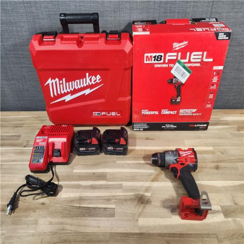 HOUSTON LOCATION - AS-IS Milwaukee 2904-22 Hammer Drill Driver Kit with Batteries Charger & Tool Case Red