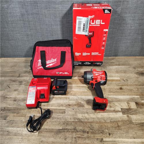 HOUSTON LOCATION - AS-IS (APPEARS LIKE NEW) Milwaukee FUEL 18V Lithium-Ion Brushless Cordless 1/2 in. Impact Wrench w/Friction Ring Kit