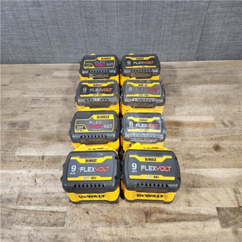 HOUSTON LOCATION - AS-IS DEWALT FLEXVOLT BATTERY PACK QTY - 8