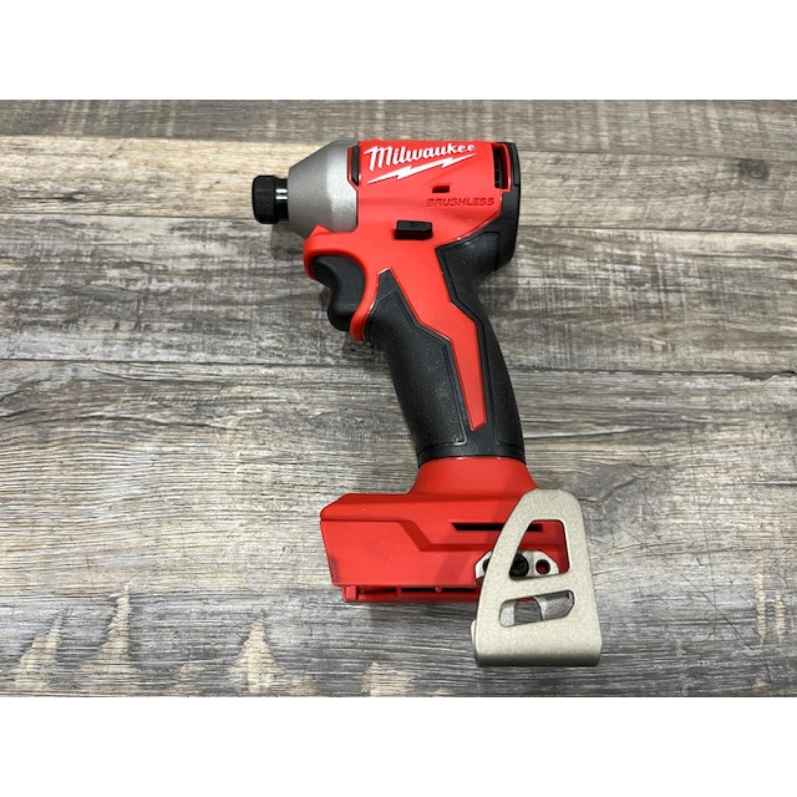 AS-IS Milwaukee 18V Lithium-Ion Brushless Cordless 1/4 in. Impact Driver Kit