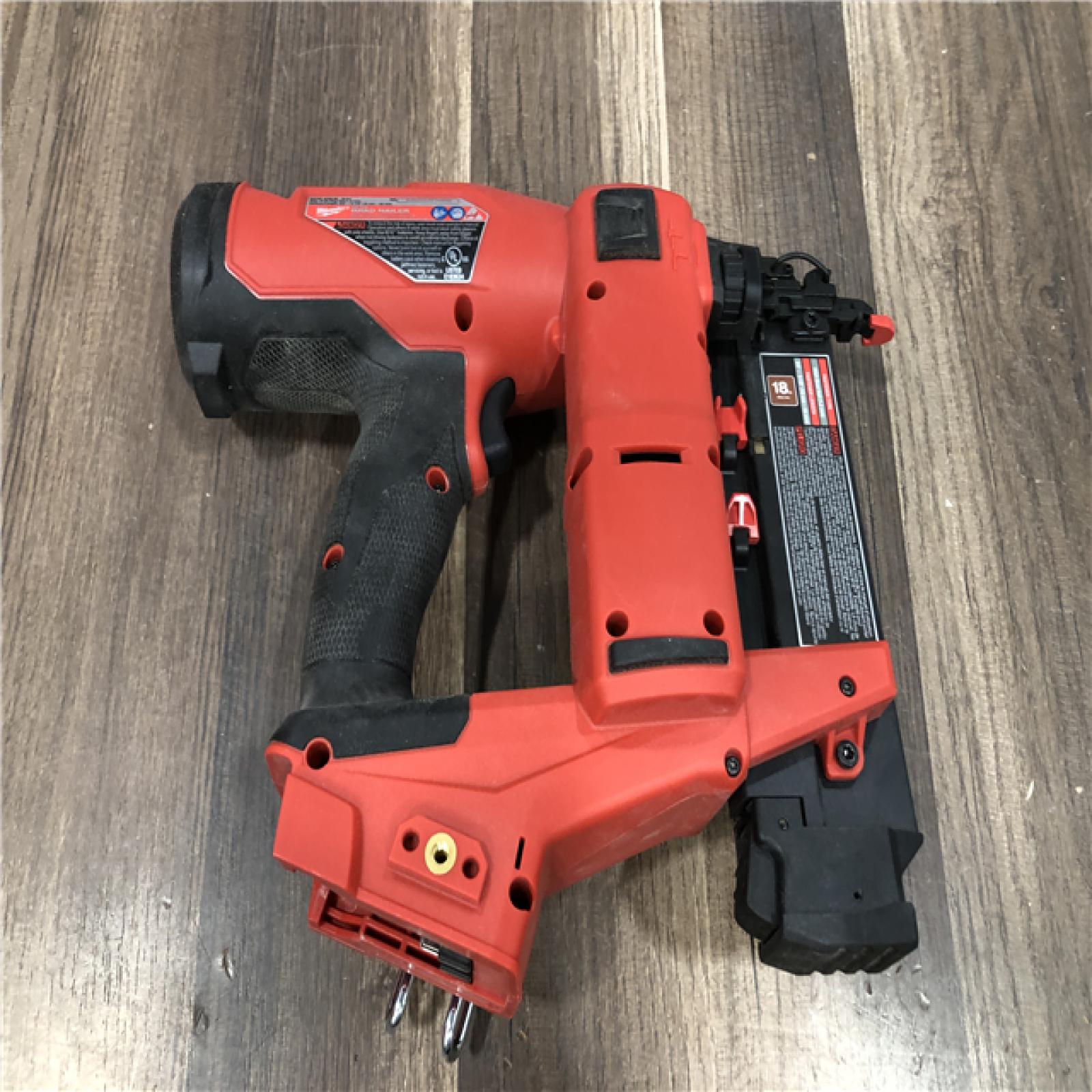 AS-IS Milwaukee FUEL 18-Volt Lithium-Ion Brushless Cordless Gen II 18-Gauge Brad Nailer (Tool-Only)