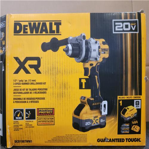 Phoenix NEW DEWALT 20V XR Lithium-Ion Cordless Hammer Drill Kit with 8.0 Ah Battery, Charger and Kit Bag