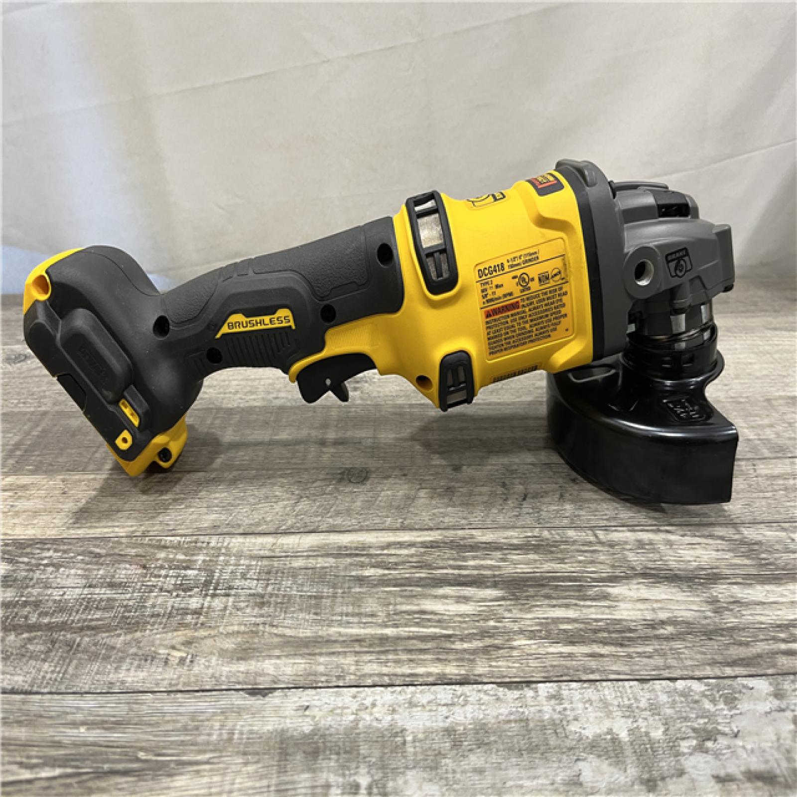 AS-IS DEWALT FLEXVOLT 60V MAX Cordless Brushless 4.5 in. to 6 in. Small Angle Grinder with Kickback Brake (Tool Only)