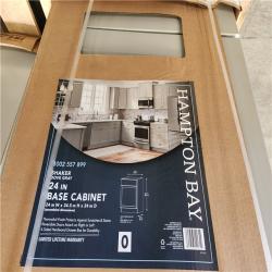 Phoenix Location AS-IS Hampton Bay Assembled Wall Kitchen Cabinet in Dove Gray Pallet