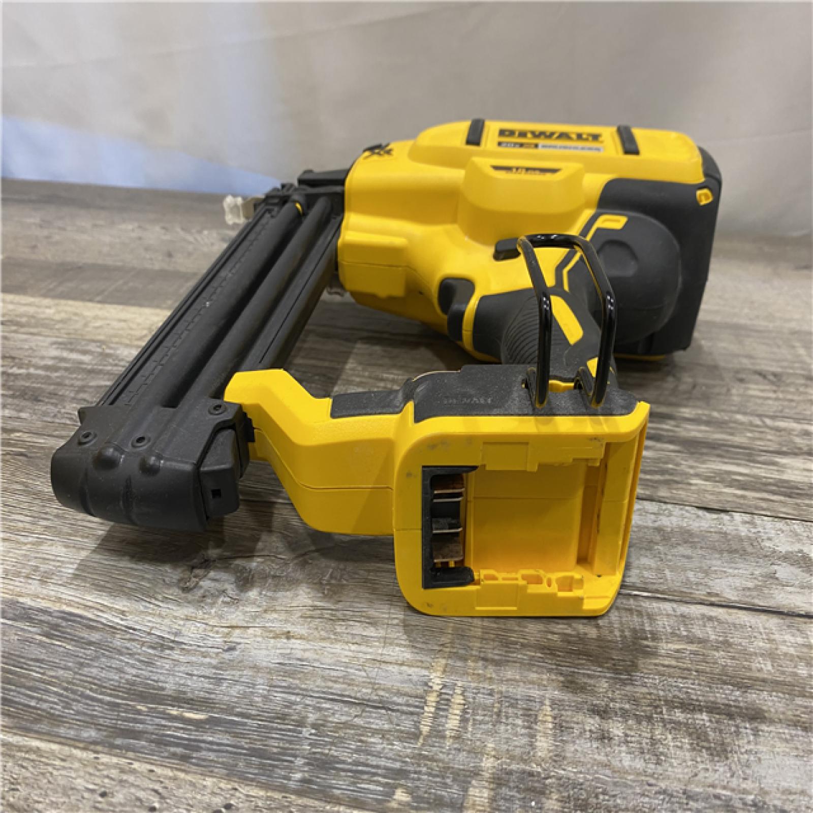 AS-IS DEWALT 20V MAX XR Lithium-Ion Electric Cordless 18-Gauge Brad Nailer (Tool Only)