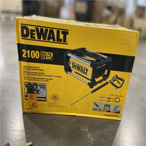 AS-IS - DEWALT 2100 PSI 1.2 GPM 13 Amp Cold Water Electric Pressure Washer