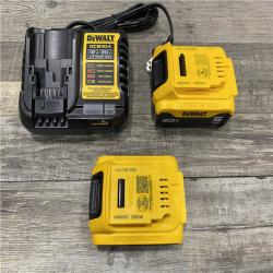 AS-IS DEWALT 20V MAX Lithium-Ion Battery Kit with 5.0Ah and 2.0Ah Battery and Charger