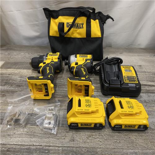 AS-IS DEWALT ATOMIC 20-Volt MAX Lithium-Ion Cordless Combo (2-Tool) Kit