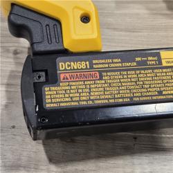 AS-IS DeWALT DCN681D1 20V MAX 18ga Cordless Narrow Crown Stapler Kit