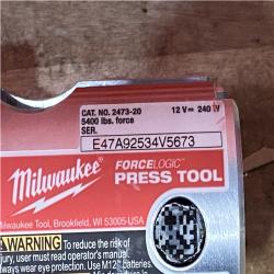 Houston Location AS-IS Milwaukee 12-Volt Lithium-Ion Force Logic Cordless Press Tool Kit
