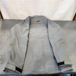 AS-IS- Men's 2X-Large M12 12V Lithium-Ion Cordless TOUGHSHELL Gray Heated Jacket with (1) 3.0 Ah Battery and Charger