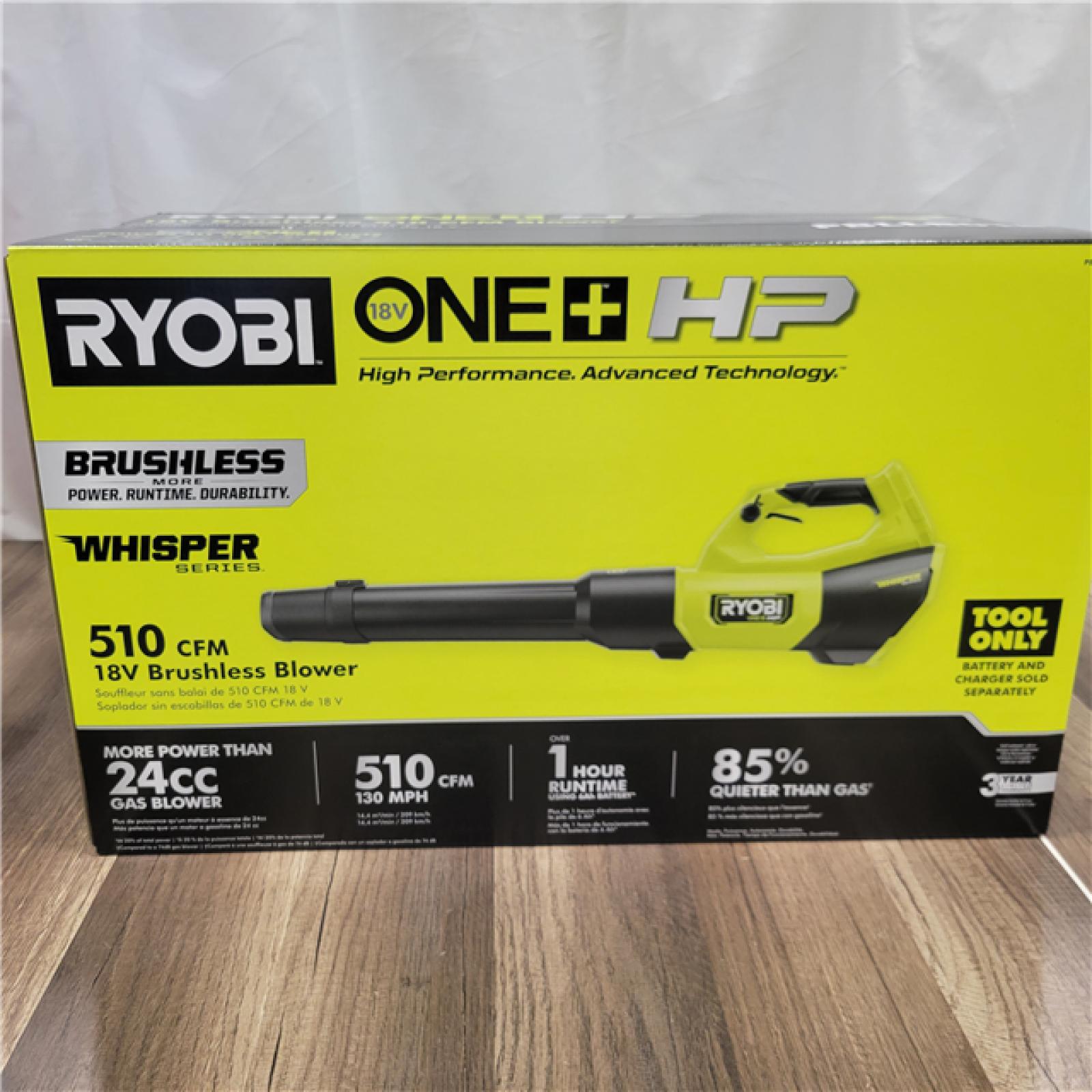 NEW! RYOBI 18V ONE+ HP Brushless Cordless 130 MPH 510 CFM Blower (Tool Only)