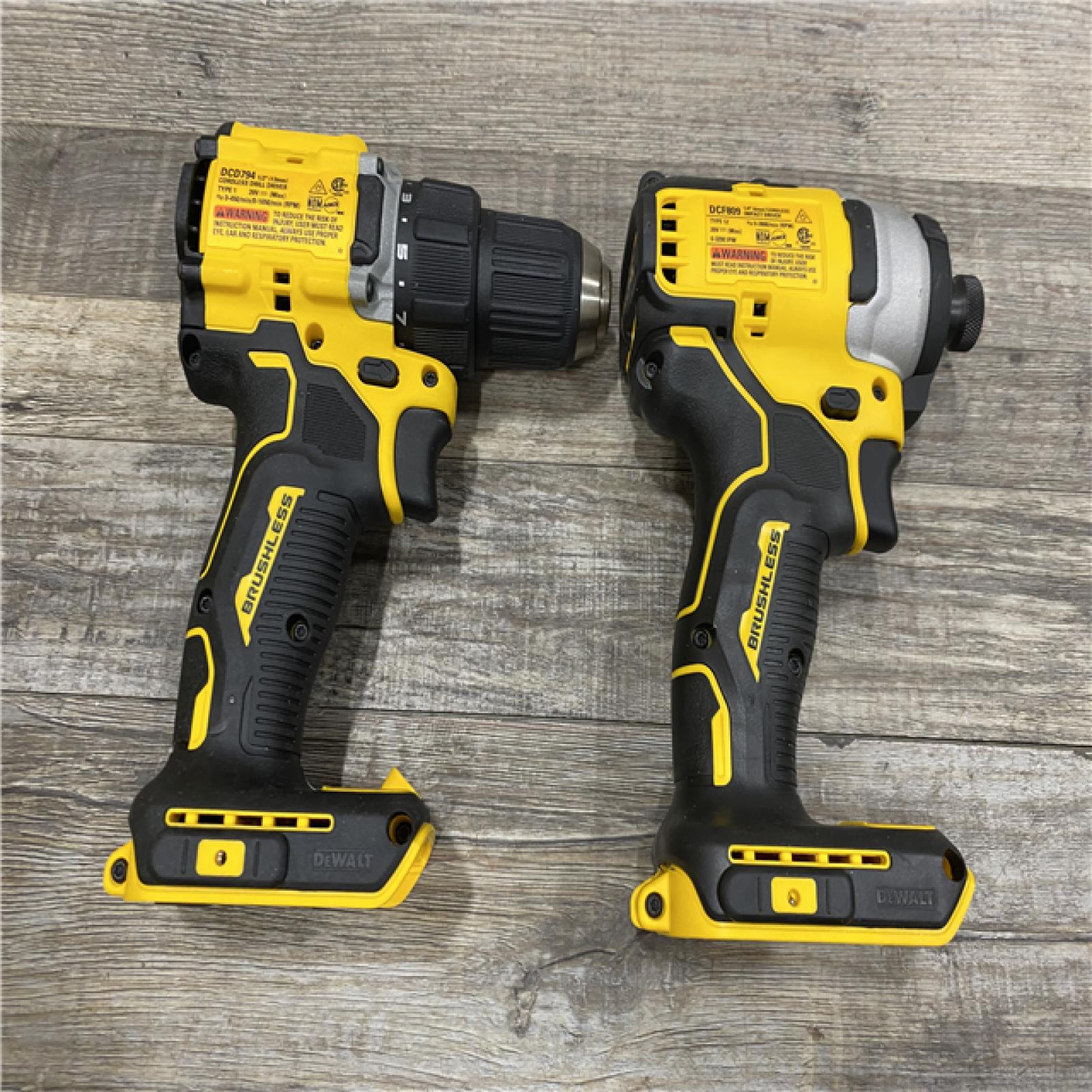 AS-IS DEWALT ATOMIC 20-Volt MAX Lithium-Ion Cordless Combo (2-Tool) Kit