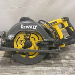 AS-IS DEWALT FLEXVOLT 60V MAX Cordless Brushless 7-1/4 in. Wormdrive Style Circular Saw (Tool Only)