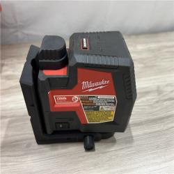 AS-IS Milwaukee 100 ft. REDLITHIUM Lithium-Ion USB Green Rechargeable Cross Line Laser Level Kit
