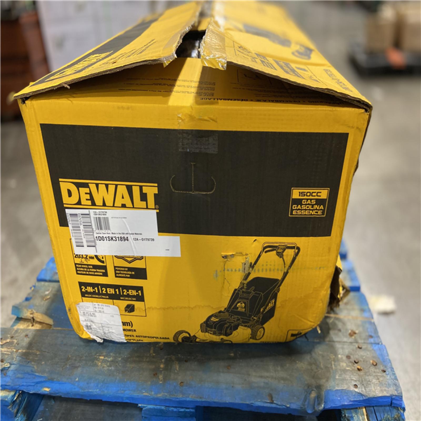 DALLAS LOCATION - DEWALT 21 in. 150cc Briggs and Stratton 625ex Engine Rear Wheel Drive 2-in-1 Gas Self Propelled Walk Behind Lawn Mower