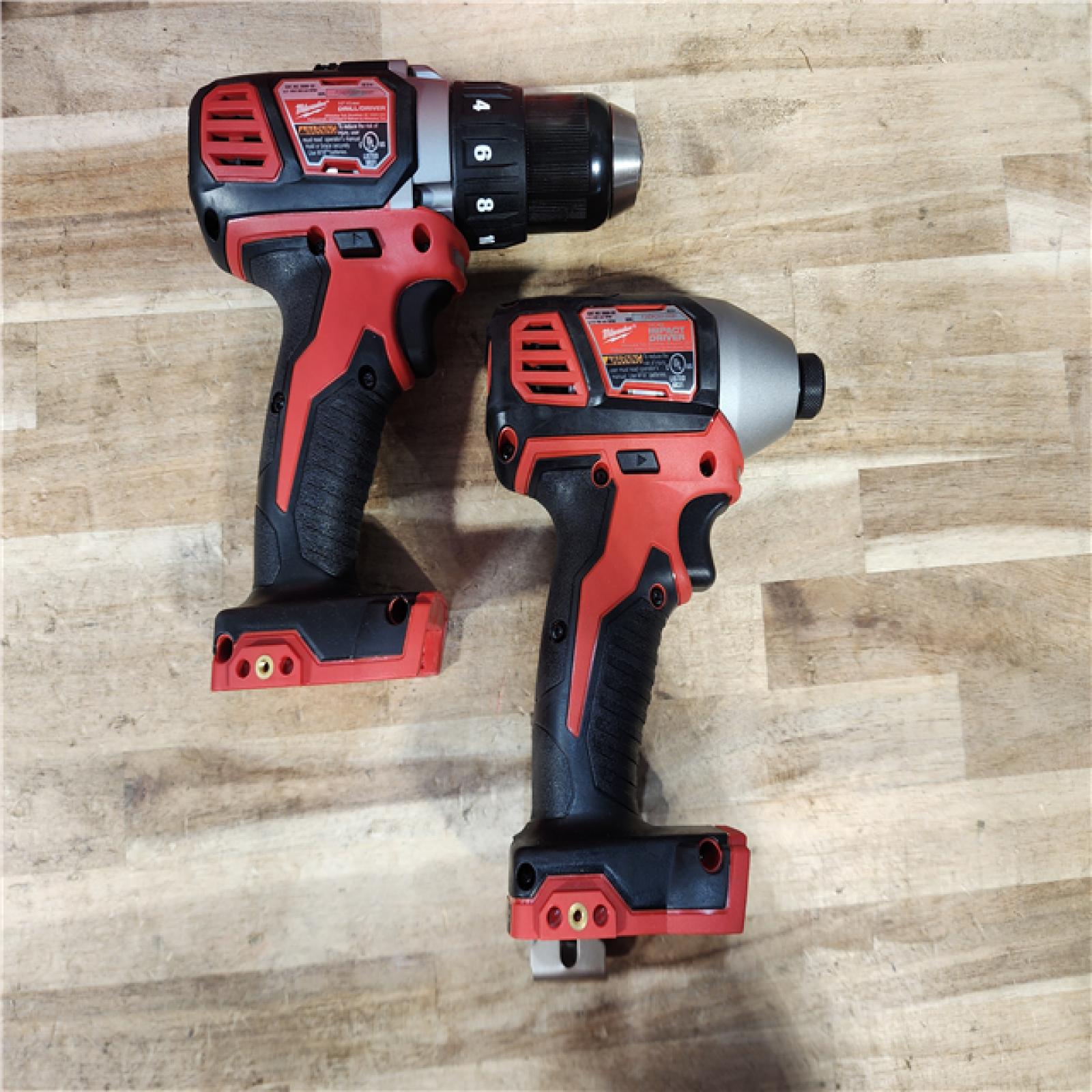 HOUSTON LOCATION - AS-IS Milwaukee 18V Lithium-Ion Cordless Drill Driver/Impact Driver Combo Kit