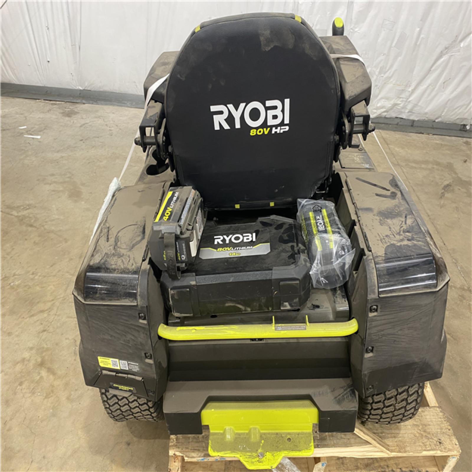 Houston Location - AS-IS Outdoor Power Equipment RYOBI 80V HP BRUSHLESS Z42Li SIT DOWN MOWER
