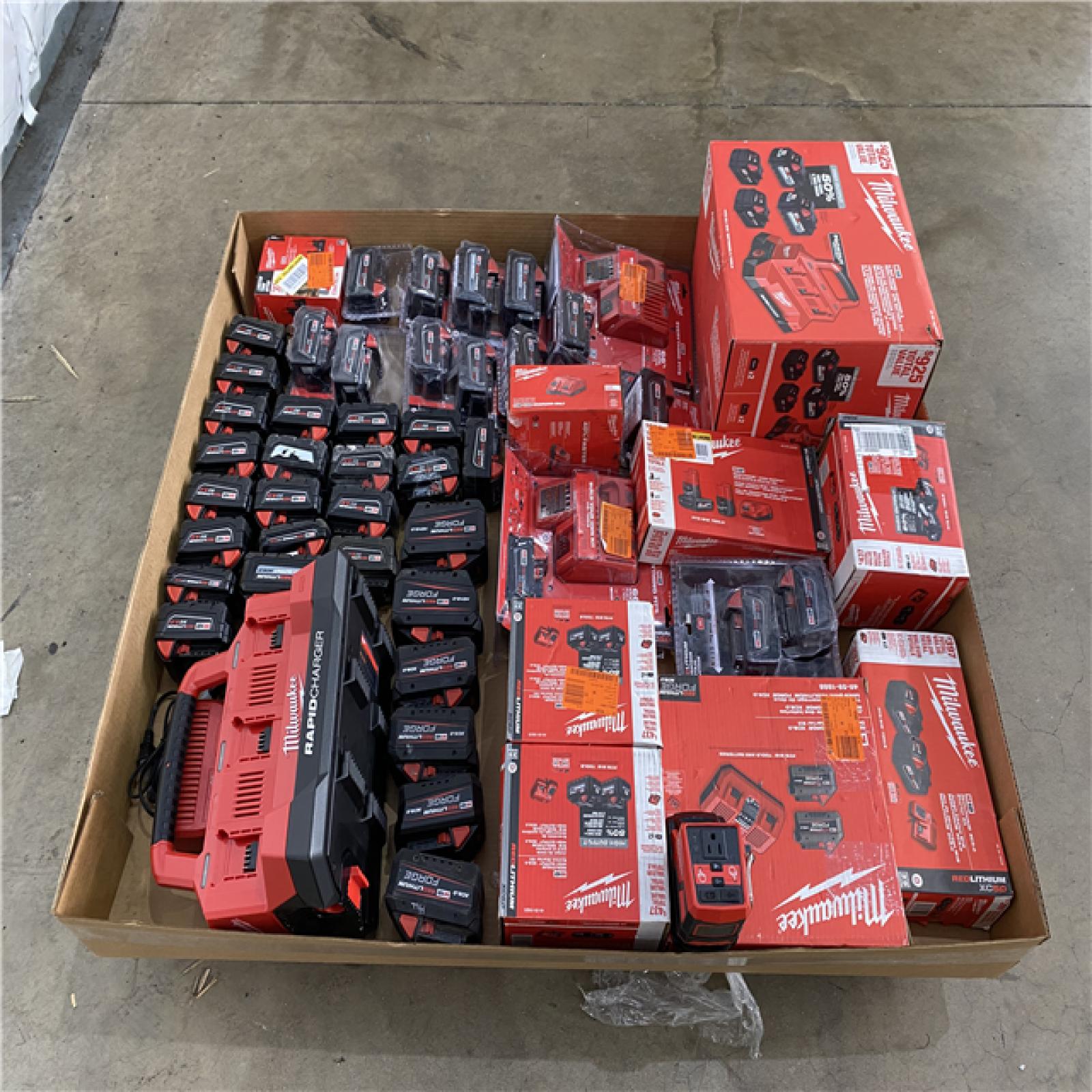 Houston Location AS IS - Milwaukee Battery Pallet