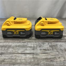 AS-IS DEWALT 20V MAX XR POWERSTACK Lithium-Ion 5.0Ah Battery (2 -Pack)
