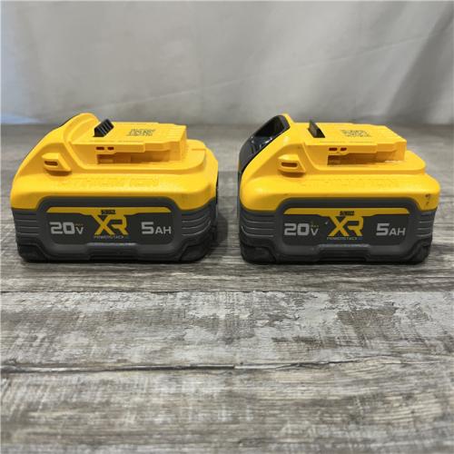 AS-IS DEWALT 20V MAX XR POWERSTACK Lithium-Ion 5.0Ah Battery (2 -Pack)