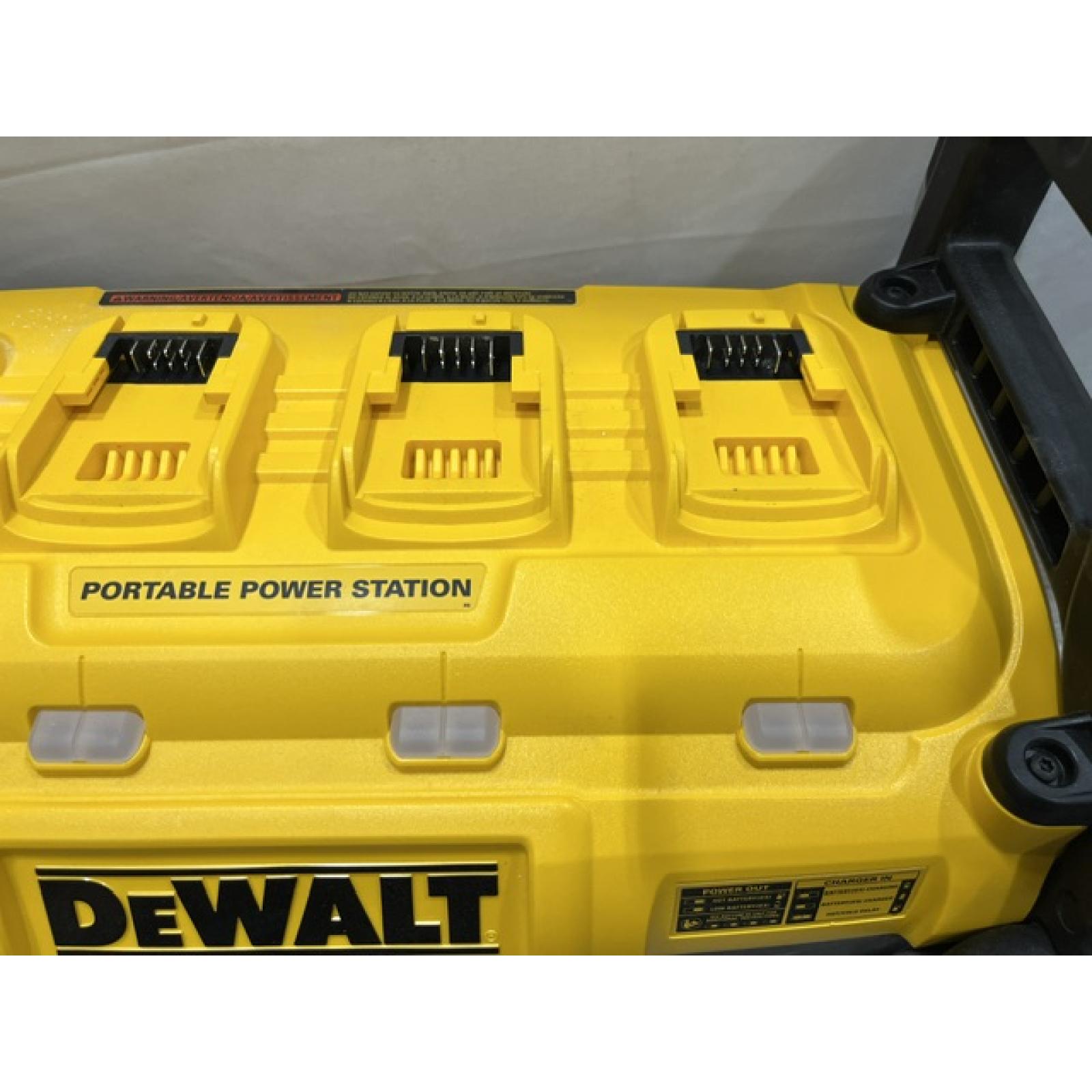 AS-IS DEWALT 1800 Watt Portable Power Station and 20V/60V MAX Lithium-Ion Battery Charger