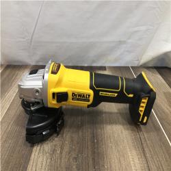 AS-IS DEWALT 20-Volt MAX Cordless Brushless 4-1/2 in. Angle Grinder with Slide Switch (Tool Only)