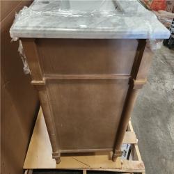 Phoenix AS-IS Ove Decors Dual Sink 72 Marbel Top With 5-Drawers and 2-Single Doors (Assembled) (Marble Top Intact)