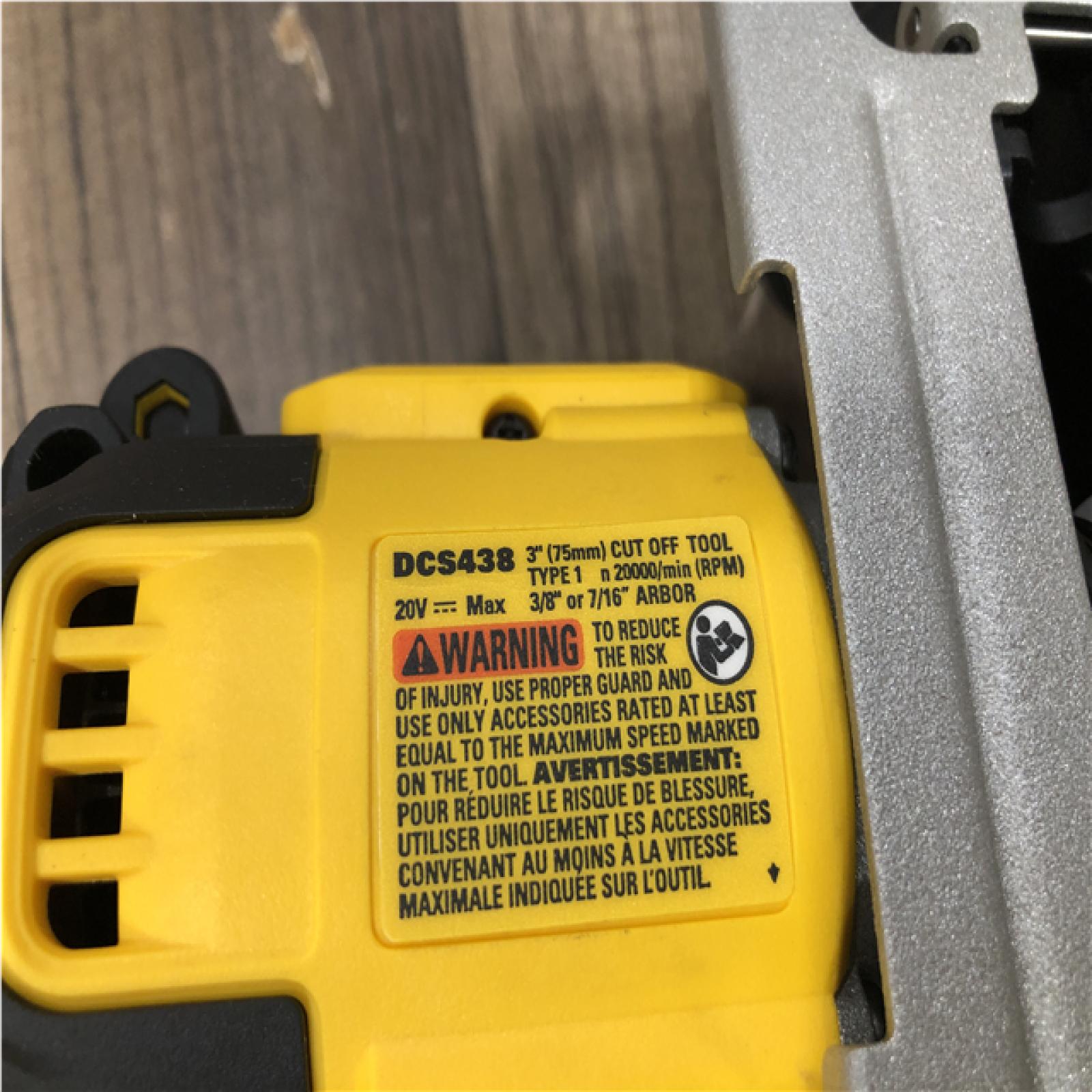 AS-IS DEWALT 20V XR Cordless 3 in. Cut-Off Tool (Tool Only)