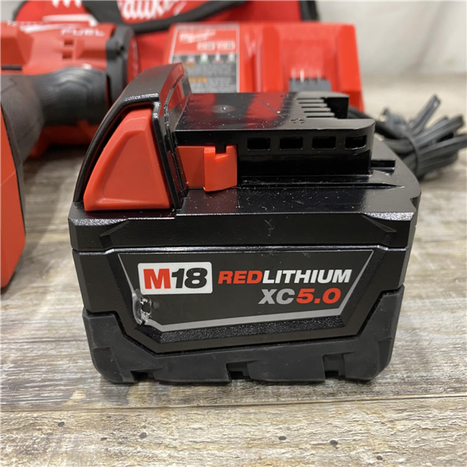 AS-IS Milwaukee FUEL 18V Lithium-Ion Brushless Cordless 1/2 in. Impact Wrench w/Friction Ring Kit