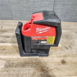 HOUSTON LOCATION - AS-IS Milwaukee Green 125 Ft. Cross Line and Plumb Points Laser Level Kit