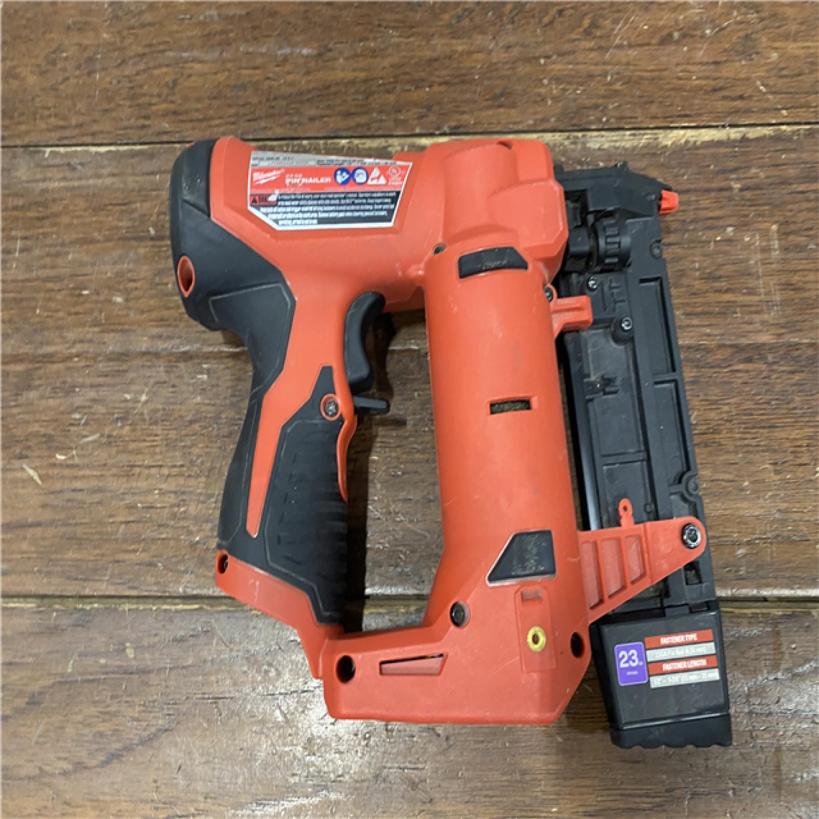 AS-IS Milwaukee 2540-20 12V 23 Gauge Cordless Pin Nailer (Tool Only)