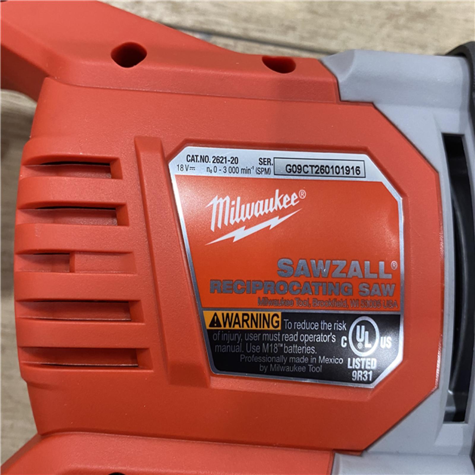 AS-IS Milwaukee 18V Lithium-Ion Cordless SAWZALL Reciprocating Saw (Tool-Only)
