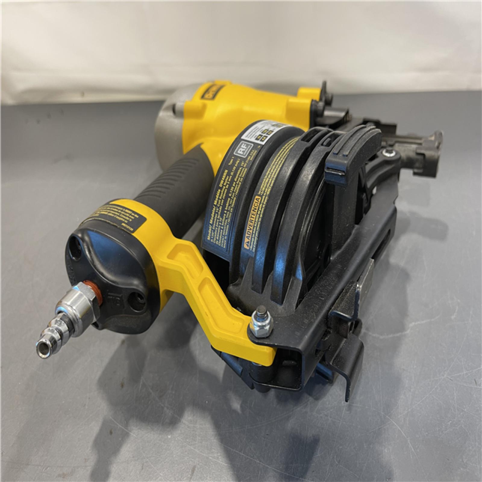 AS-IS - DeWalt 1-3/4 in. 15 Degree Pneumatic Coil Roofing Nailer