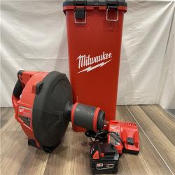 AS-IS Milwaukee M18 FUEL 18V Lithium-Ion Brushless Cordless Drain Snake Auger with 5/16 in. Cable Drive Kit