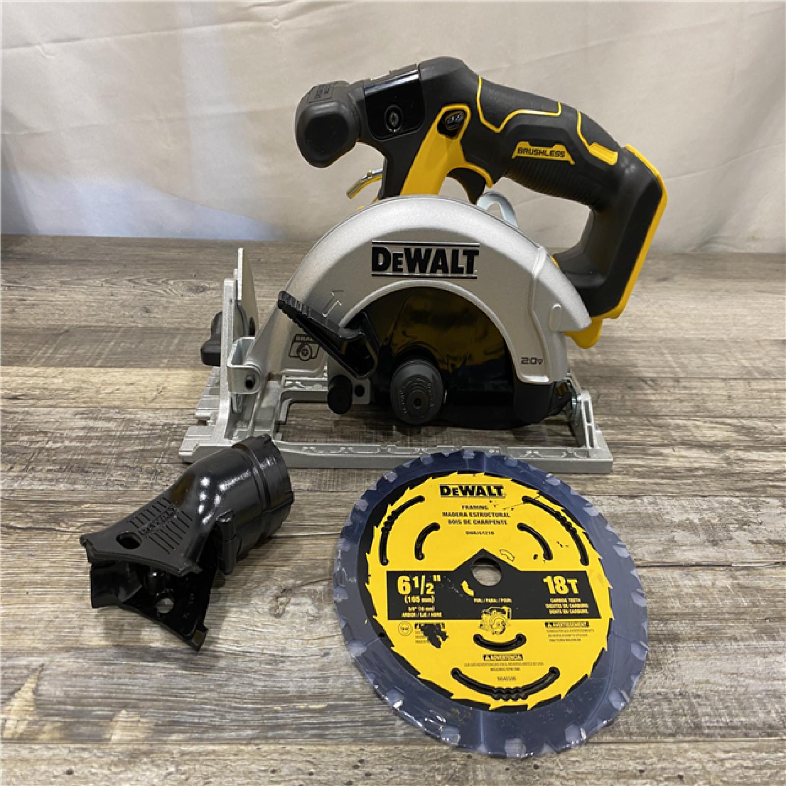 AS-IS DEWALT 20V MAX Cordless Brushless 6-1/2 in. Sidewinder Style Circular Saw (Tool Only)