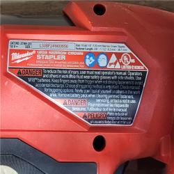 HOUSTON LOCATION - AS-IS Milwaukee FUEL 18-Volt Lithium-Ion Brushless Cordless 18-Gauge 1/4 in. Narrow Crown Stapler (Tool-Only)