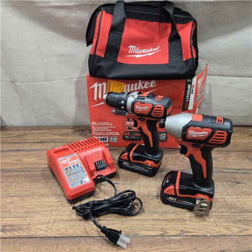 AS-IS Milwaukee 18V Cordless Brushed 2 Tool Drill/Driver and Impact Driver Kit