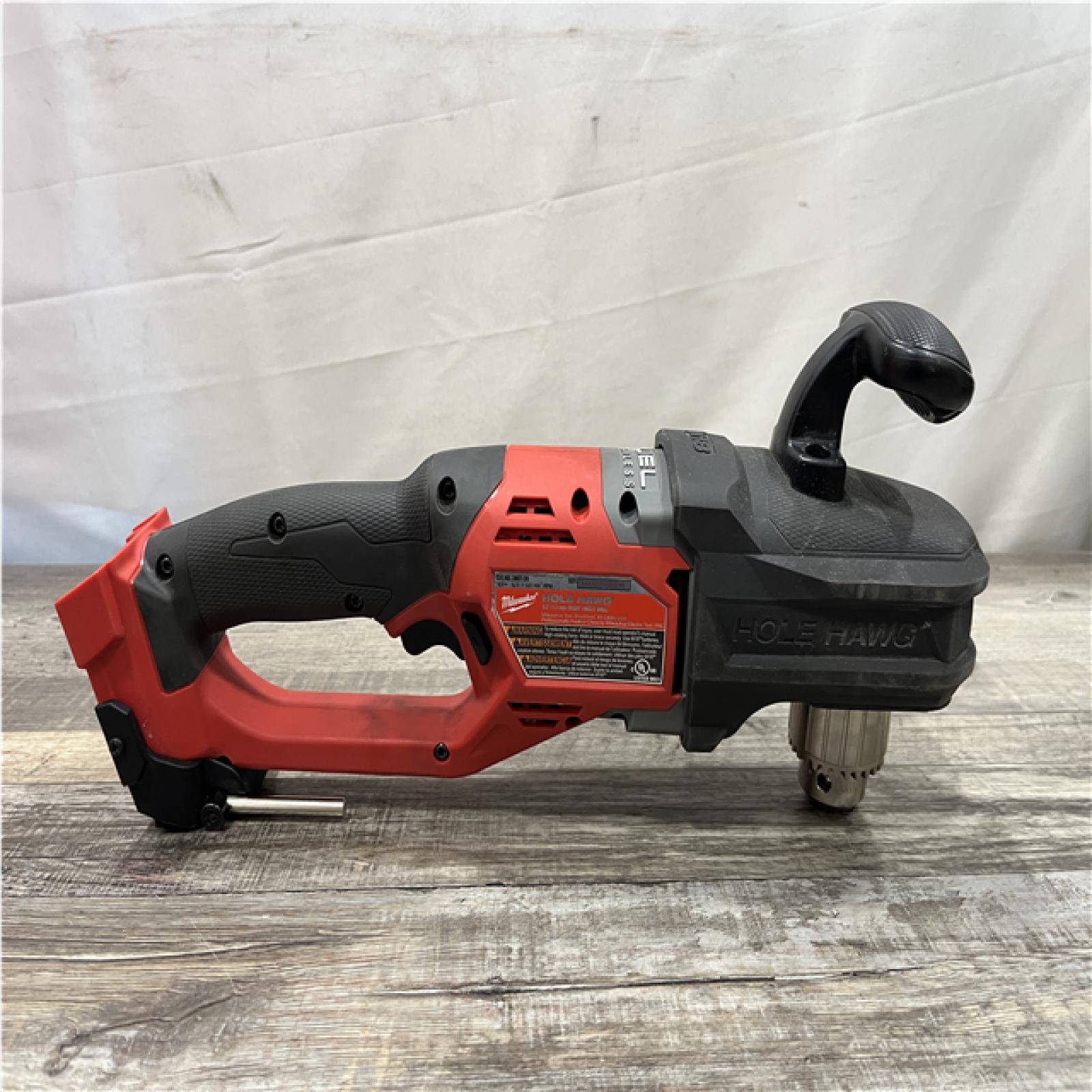 AS-IS Milwaukee FUEL GEN II 18V Lithium-Ion Brushless Cordless 1/2 in. Hole Hawg Right Angle Drill (Tool-Only)