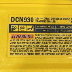 AS-IS DEWALT 20V 30 Degree Cordless Framing Nailer (Tool-Only)