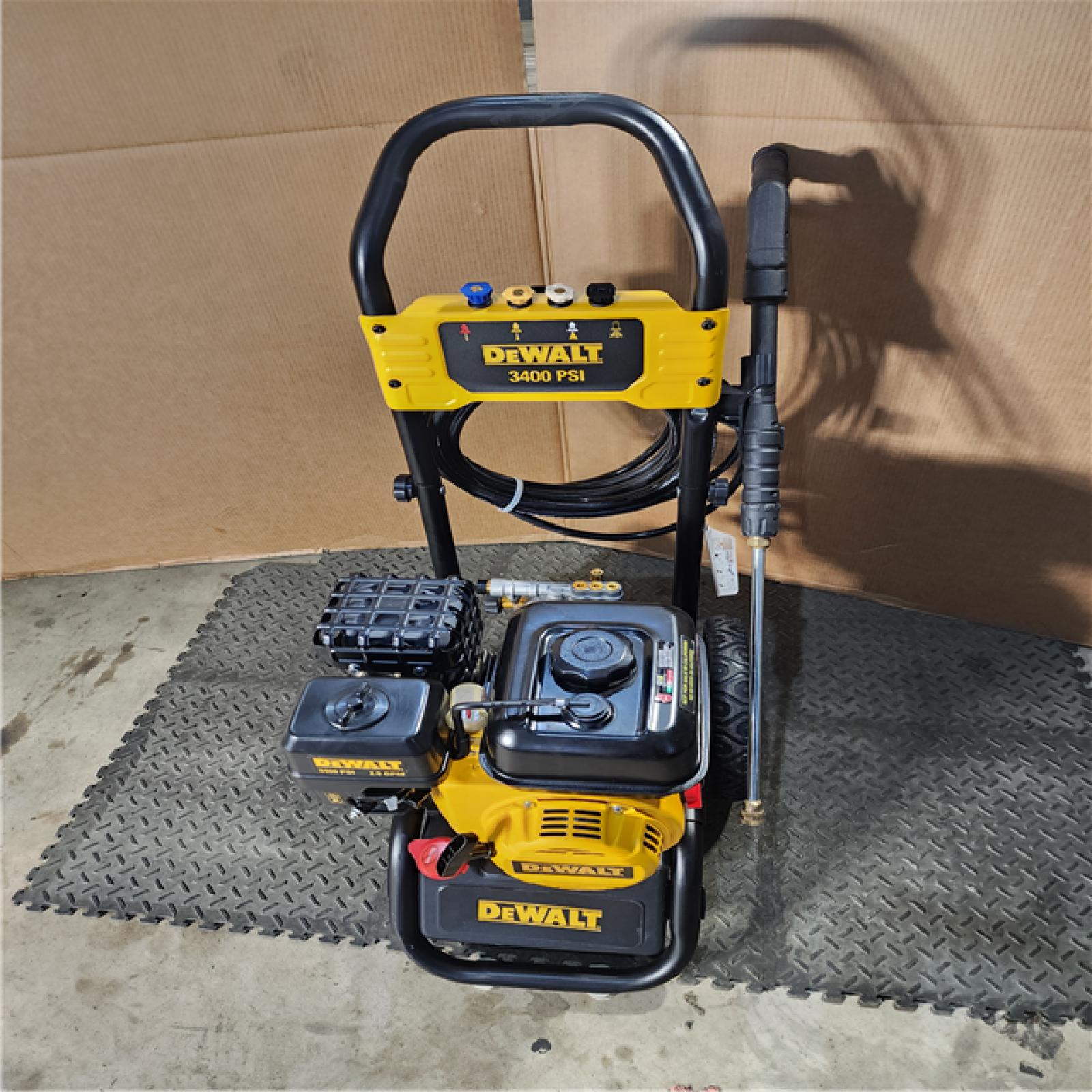 HOUSTON LOCATION - AS-IS DEWALT 3400 PSI 2.5 GPM Gas Cold Water Pressure Washer with 208cc Engine
