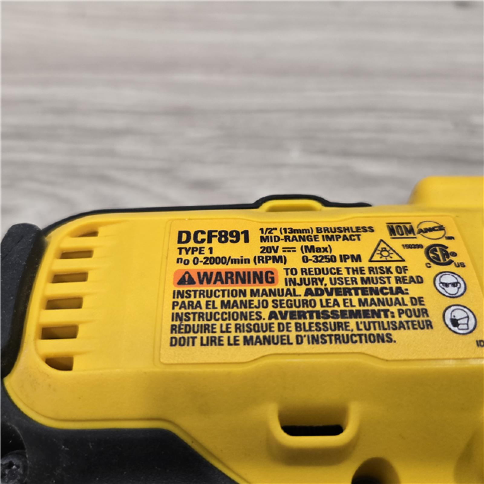AS-IS DeWalt 20V MAX 1/2 in. Cordless Mid-Range Impact Wrench Tool Only