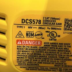 AS-IS DEWALT FLEXVOLT 60V MAX Cordless Brushless 7-1/4 in. Circular Saw with Brake (Tool Only)