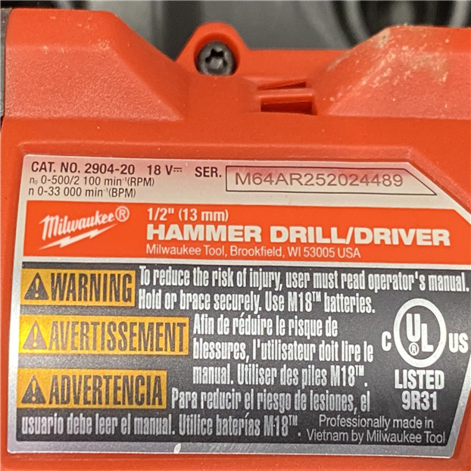 AS-IS Milwaukee FUEL 18V Lithium-Ion Brushless Cordless Hammer Drill and Impact Driver Combo Kit