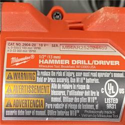 AS-IS Milwaukee FUEL 18V Lithium-Ion Brushless Cordless Hammer Drill and Impact Driver Combo Kit