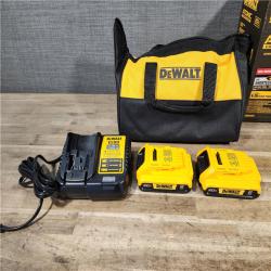 HOUSTON LOCATION - AS-IS Dewalt DCK225D2 20V MAX ATOMIC Brushless Compact Lithium-Ion 1/2 in. Cordless Drill Driver and 1/4 in. Impact Driver Combo Kit with 2 Batteries 2 Ah