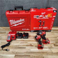 HOUSTON LOCATION - AS-IS (APPEARS LIKE NEW) Milwaukee  FUEL 18V Lithium-Ion Brushless Cordless Hammer Drill and Impact Driver Combo Kit