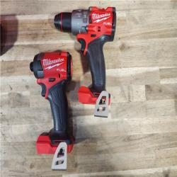HOUSTON LOCATION - AS-IS (APPEARS LIKE NEW) MILWAUKEE FUEL 18V Lithium-Ion Brushless Cordless Hammer Drill and Impact Driver Combo Kit (2-Tool) with 2 Batteries